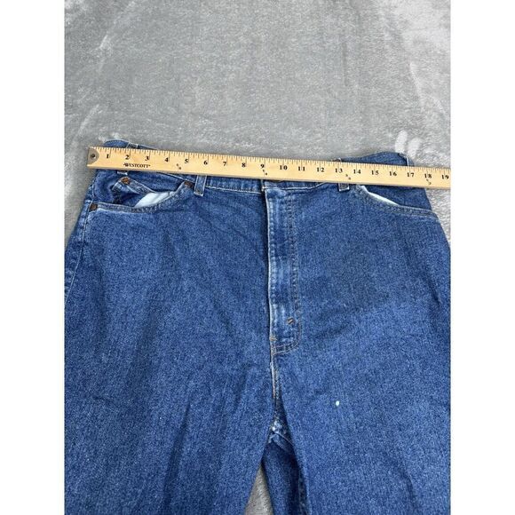 Vintage 90s Levi's Flex Straight Jeans Men's Size 38x32 Blue - Picture 10 of 13